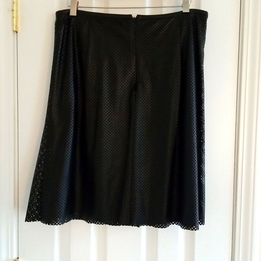 Calvin Klein Faux Leather Skirt